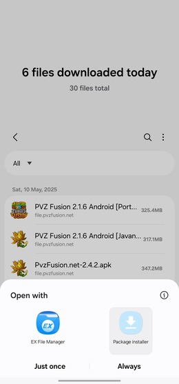 Click Apk File